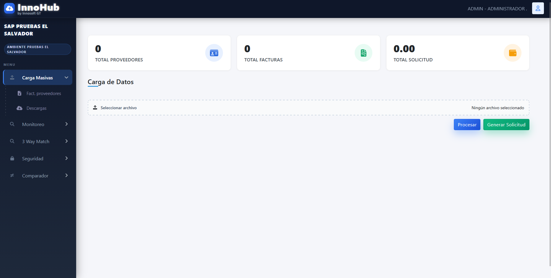 Carga Masiva InnoHub